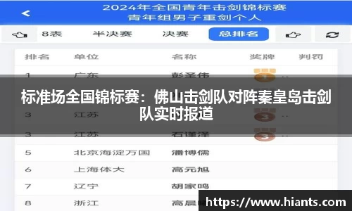 标准场全国锦标赛：佛山击剑队对阵秦皇岛击剑队实时报道